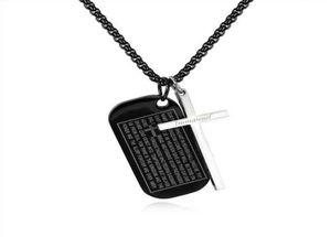 Lord's Personality Prayer Necklace Holy Bible Pendant Cruxifix Necklace Mens Women Jewelry Religious Catholic30113531211