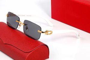 Luksusowe projektanty okularowe dla kobiet szklanki słoneczne imitacja drewna okulary drewna nogi nogi prostokątne ramy Gogle wielokolorowe męskie okulary przeciwsłoneczne