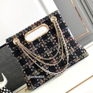 10A Designer-Tasche in Spiegelqualität, Wollnähte, Perlen-Luxus-Einkaufstasche, Leder, Luxus-Umhängetasche, 6-Ketten-Umhängetasche, modische Clutch-Brieftasche