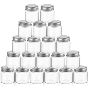Garrafas de armazenamento Frascos de vidro pequenos Frascos de alimentos podem recipientes de viagem de cozinha com tampas