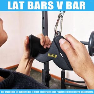 Accessories LAT Pull Down Fitness Handle Triceps Bicep Pully Cable Machine Grips Home Gym Back Tricep Muscle Training Attachment