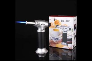 Isqueiros mais baratos 1300c Butano Scorch Torch Isqueiros Chef Cooking Maçarico profissional recarregável para Creme Brulee Torc de chama ajustável