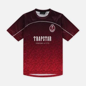 Męskie koszulki Trapstar Mesh Football Jersey Blue Black Red Men T-shirt PSWC