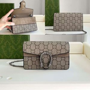 2024 New shoulder bag 10A Quality designer shoulder Mini Classic Chain Pruse Fashion Plaid FlowerLuxury Brand Wallet Vintage pochette clutchclassic handbag