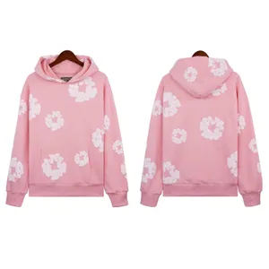 Herren Hoodies Sweatshirts Designer Herren Damen rosa schäumender Kranz Blumen Kreis Kreis Hoodie Mode lose StreetwearHip Hop Street Trainingsanzug Anzug