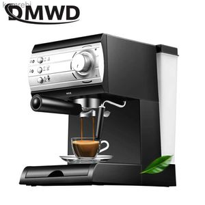 Producenci kawy DMWD 1.5L Włoski espresso producent kawy Elektryczne maszyna do kawy Cappuccino Mleka Fronthers Foamer pod wysokim ciśnieniem para 20bar 220VL240105