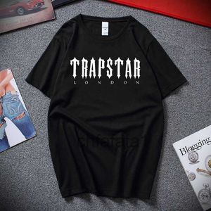 2022 Мужская футболка Trapstar Дизайнер Мужчины Женщины Хип-хоп Топ Новая футболка с принтом Летняя мода Черная спортивная одежда Марка Толстовка Одежда Поло ES3UDSF9 DSF9