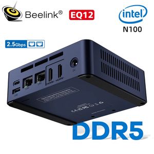 Мини-ПК Beelink EQ12 Pro Win11, 12-й Intel N305, 16 ГБ, DDR5, NVME SSD, 500 ГБ, Wi-Fi6, 2,5 Гбит/с, EQ12 N100, LAN, настольный игровой компьютер 240104