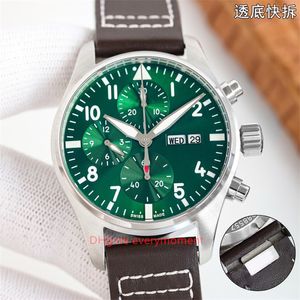 IWS Factory Super Edition Watches IW388103 41mm Mechanical Watch 69385 Movement Movement Dial Green Dial Top Top Hound Deep Waterproofwatches-20