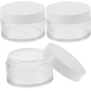 Storage Bottles 3pcs Cream Facial Jars Bottle Small Containers 80ml