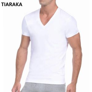 Underpants Cotton's Cotton Shirts biancheria intima Shirt Shirt Shirt Summer V Neck Shirts Spandex Bodybuilding Solid Colort Shirts 2565