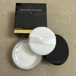 Pulvermärke Makeup Löst pulver med sminkpuff varaktig inställning Oljekontroll Brightening Powder #10 #20