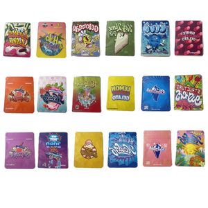 mylar plastikowe torby z zamkiem błyskawicznym koktajl Klucz limonki ciasto cytrynowe wiśniowe gelato opakowanie cunstom gelato białe bubblegum gelato pakiet tslhi