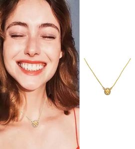 Новые ювелирные изделия, легкие, роскошные, простые, круглые, универсальное модное ожерелье с инкрустацией для женщин039s, подарок3717549