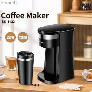 Coffee Makers SK-1122 Portable Coffee Maker 750W Strong Power 420ML Household Electric Cafe MachineL240105