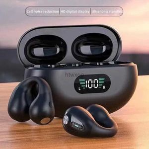 Cell Phone Earphones Wireless Bluetooth 5.3 Headsets Ear Clip Type Automatic Noise Cancelling Earphones Not Bone Conduction 9D HIFI Headphones YQ240105