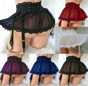 Tema Traje Fantasia Sexy Lingerie Porno Terno Traje Exótico Vestidos de Empregada Cosplay Stripper Outfit Ver Através de Mini Saia Papel Pl8817147