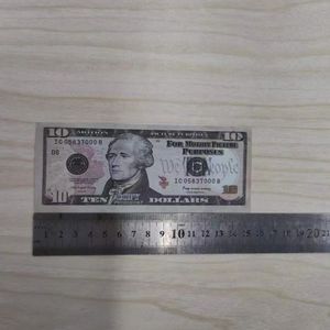 Copiar dinheiro Real 1: 2 Tamanho Atacades Prop Us Dollares Party Party Movie Movie Banknote Paper Novelty Toys Dollar Dollar Currency iievm