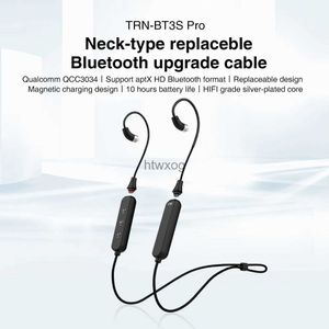 Cell Phone Earphones TRN BT3S/BT3S PRO Wireless Bluetooth Cable 5.1 APTX 2PIN 0.75MM 0.78MM MMCX IM Waterproof Headset Cable YQ240105