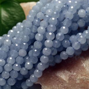 Bangle Meihan Wholesale 6mm 8mm Brazil Natural Aquamarine Faceted Round Loose Beads for Jewelry Making Bracelet Design Diy
