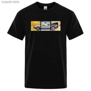 メンズTシャツサマーブランドTシャツメンクラシック映画シリーズバックトゥザフューチャーTシャツファッション面白いプリントTシャツOネックコットンショートスリーブT240105