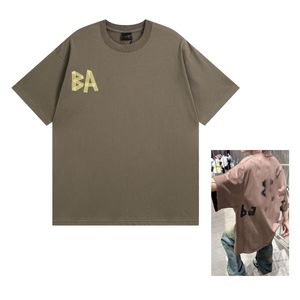 Męska koszulka Shetter męska koszula moda moda street wiatr trend druk bawełniana krótka koszula duża rozmiar zewnętrzna T-koszulka xs-l