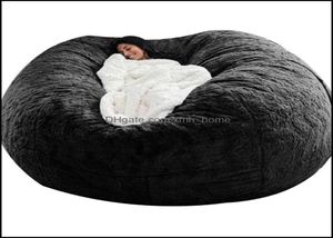 Stuhl Schärpen Textilien Home Gardenchair Ers D72X35In Nt Fur Bean Bag Er Big Round Soft y Faux Beag Lazy Sofa Bed Living Room Furniture3876189