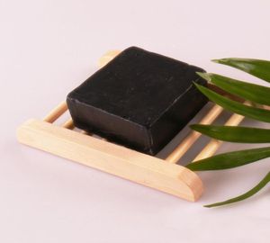 天然竹の石鹸ラックボックスコンテナ家の使用木製の収納ホルダー石鹸料理環境に優しい木製クラフトバスルームソープトレイBH011004829