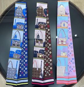 Desinger Letters Print Bags Scarves Accessories Silk Handle Gloves Wraps Muffler Wallet Purse Handbag Women Bag Paris Tote Luggage2071700