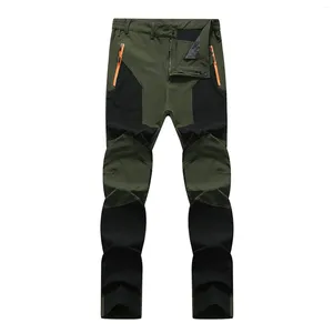 Men's Pants Outdoor Fashion Colour Blocking Warm Hiking Long Plus Size Loose Comfortable Punching Ski Snow Trousers