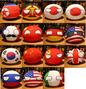 10cm Country Ball juguete colgante de felpa Poloniaball muñeco de peluche Countryball URSS EE. UU. FRANCIA RUSIA Reino Unido JAPÓN ALEMANIA ITALIA8158893