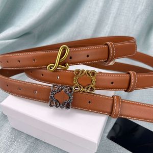 Cinturão de designer de luxo feminino letra de couro genuíno cinto de fivela de fivela de moda moda vestido formal jeans decorativo cintura fina largura de 2,5 cm de alta qualidade