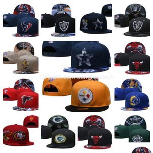 Бейсболки оптом Snapbacks Встроенные шляпы Вышивка Футбол Баскбол Хлопок Письмо Черная красная сетка Гибкие шапочки Плоская шляпа Хип-хоп Sp Dhxzs