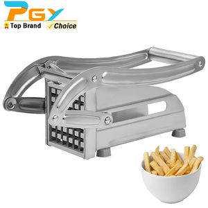 Máquina profissional de corte de batata frita com 2 lâminas de aço inoxidável manual cortador de batata vegetal utensílios de cozinha 240104