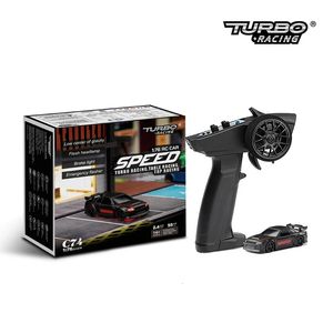 Turbo Racing C74 1 76 Speed RC Car Full Cortuporal Remotal Control Toys RTR Kit for Kidd and Adults CrazyFastrc 240104