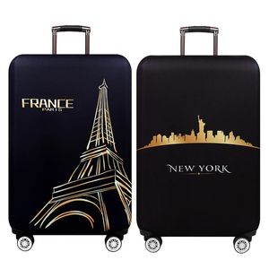 York Paris Thicken Bagage Protective Cover 1832Inch Trolley Bagage Travel Bag Cover Elastic Protection Fascase Fall 271 240105