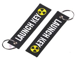 Moda nuclear em forma de lançamento chaveiro bijoux chaveiro para motocicletas e carros scooters bordado chave fobs personalizado keych8082583