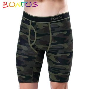 MUITAS PONTAS camuflagem de roupas íntimas compridas homens com boxeador de mosca cuecas de algodão masculino shorts masculino caim de confortável marca 2020