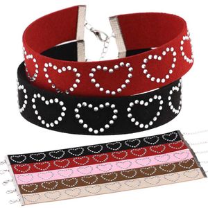 Scenkläder dans tillbehör choker hjärta halsband gotiska chokers boho smycken älskar krage kvinnor cosplay hals punk goth smycken