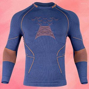 Giacche da corsa Abbigliamento a compressione traspirante per sci e ciclismo ad alte prestazioni: l'abbigliamento sportivo perfetto per gli atleti
