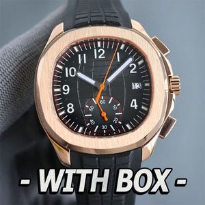 Mens Watch Designer Relógios de Alta Qualidade Relógio de Luxo PP 5164 Relógio 5968 Mecânico Movimento Automático Relógio de Aço Inoxidável À Prova D 'Água Relojes Luminosos com Caixa