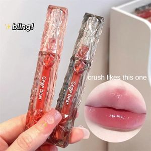 립글로스 거울 젤리 젤리 보습 수정 투명 물 글로시 액체 립스틱 통통한 입술 유리 유약 메이크업 화장품