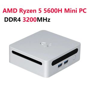 SZBOX Ryzen 5 5600H Windows 11 Mini PC DDR4 3200MHz 16GB 512GB NVMe SSD 2*DDR4 Slots WIFI6 Desktop Game Computer 240104