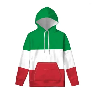 Herren Hoodies ITALIEN Hoodie Diy Maßgeschneiderte Name Nummer Ita Sweatshirt Nation Flagge It Italienisches Land Italia College Print Logo Po Kleidung