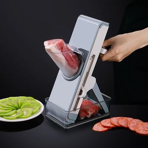 Hand-operated Vegetable Cutter Kitchen Lever Vegetable Cutter Press Grater Lemon Slicer Thick and Thin Shredder Meat Slicer 240104