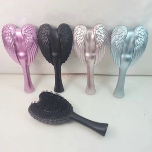 Hair Detangler Brush Detangling for Thick with Soft Bristles Angel Wing Design Long Handle Water Resistant 240105