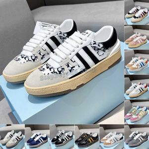 Lyxiga sneakers designer män kvinnor träningskor lera sneaker casual premium läder platt sneakers sport sömnad klassiska jl tyska träningskor storlek 35-44