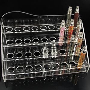 Sundries Acrylic Display Showcase Clear Show Shelf Holder Rack för 5 ml 10 ml 15 ml Eliquid E Juice Needle Bottle Ego Battery Rda Atomizer DHL