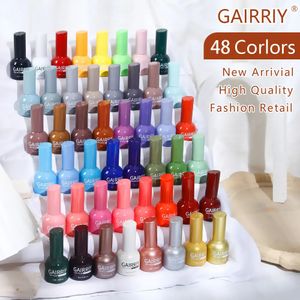 Gairriy 135ml Gel Nail Polish 48Set with Color Board Glitter Soak Off UV LED SemiPermanent Varnish Art Salon Nail Accessories 240105