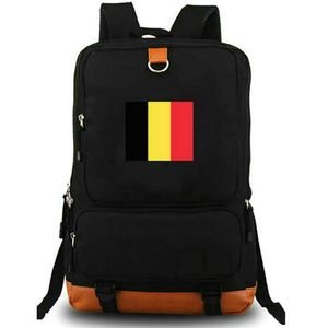 Belgien ryggsäck belgien lands flagg dagpack belgie skolväska nationell banner packsack tryck rygg fritid skolväska bärbar dag pack